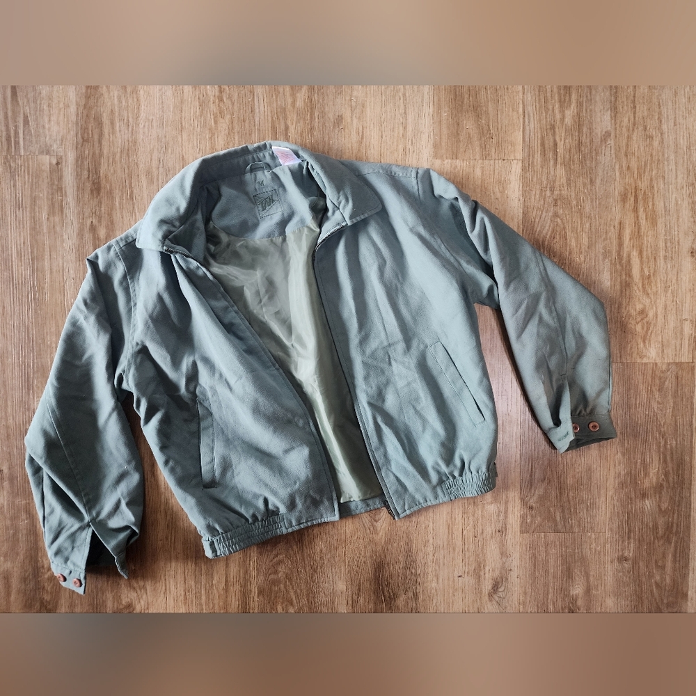 Light Green Spring Bomber Jacket - image 1